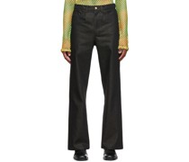 SSENSE Exclusive Black Wide-Leg Jeans