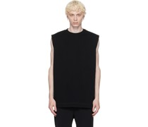 Black Crewneck Tank Top