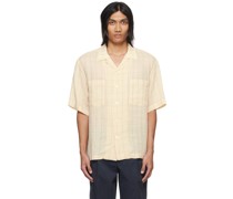 Beige Check Shirt