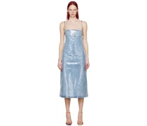 Blue De-Held-S Denim Midi Dress
