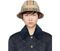 Beige Supernova Bucket Hat