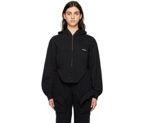 Black Corset Hoodie