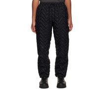 Black Quilted Trousers