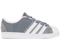 Gray & White Superstar Supermodified Sneakers