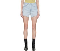Blue Parker Long Denim Shorts
