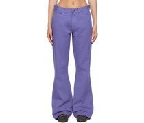 Purple Flared Trousers