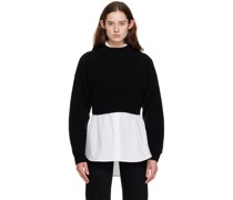 Black Cropped Sweater
