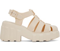 Beige Megan Heeled Sandals