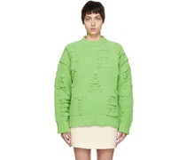 Green Alphabet Sweater