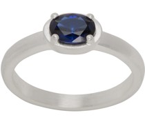 Silver Sapphire Amer Ring