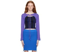 Blue & Purple Cowrie Cardigan