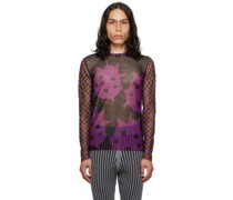 SSENSE Exclusive Purple & Black Long Sleeve T-Shirt