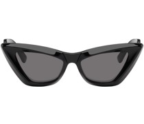 Black Pointed Cat-Eye Sunglasses