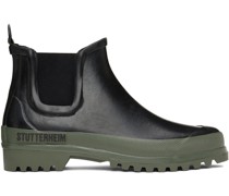 Black & Green Novesta Edition Rainwalker Chelsea Boots