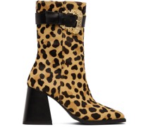 Tan & Brown Alicia Ankle Boots