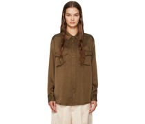 Brown Boyfriend Shirt