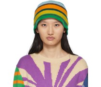 Multicolor Crochet Stripe Bucket Hat