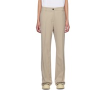 Beige Rie Trousers