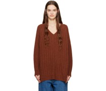 Orange Oversized Sweater