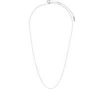 Silver Safety Pin Necklace