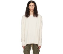 Off-White Flat Back Thermal Sweatshirt