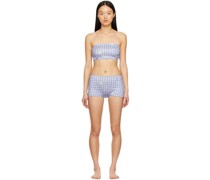 SSENSE Exclusive Purple & White Judi Dench Bikini
