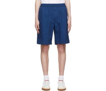Blue Cotton Shorts