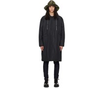 Navy Padded Rain Coat