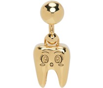 Gold Kawaii Tooth Single Earring