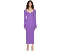 Purple Dense Midi Dress