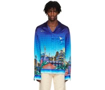 Blue 'The Night View' Shirt