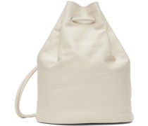 Off-White Leather Bucket Bag