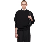 Black Buckle Collar Sweater