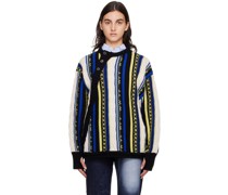 Blue & Yellow Buttoned Sweater