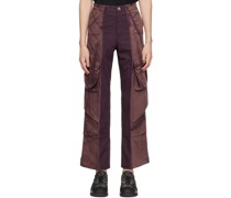 Purple Layered Cargo Pants