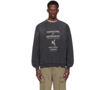 Black 'Horizons' Sweatshirt