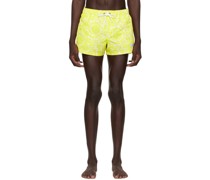 Yellow Barocco Swim Shorts