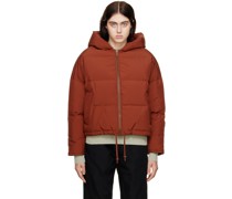 Red Quilted Down Jacket