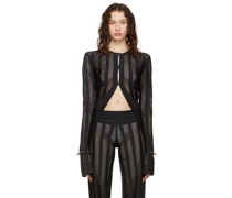 SSENSE Exclusive Black Perforated Shirt