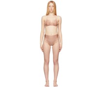 Pink High Waisted Travaillé Bikini