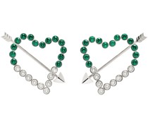 Silver & Green Cupido Earrings