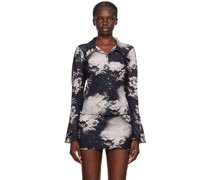 Black Floral Shirt