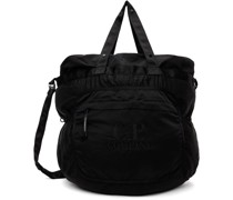 Black Nylon B Crossbody Messenger Bag