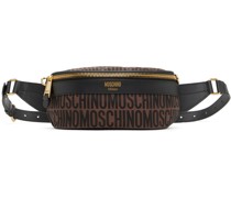 Brown Jacquard Belt Bag