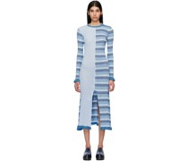 Blue Aninu Midi Dress