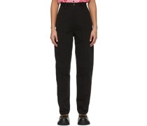 SSENSE Exclusive Jeremy O. Harris Black Twill Relaxed Trousers