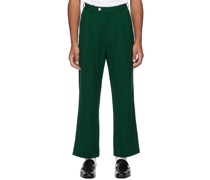Green Pleated Trousers