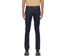 Navy Tight Terry Slim Jeans
