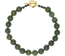 Green Medium Boule Collar Necklace