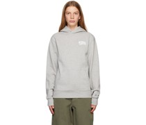 Gray Small Arch Logo Hoodie